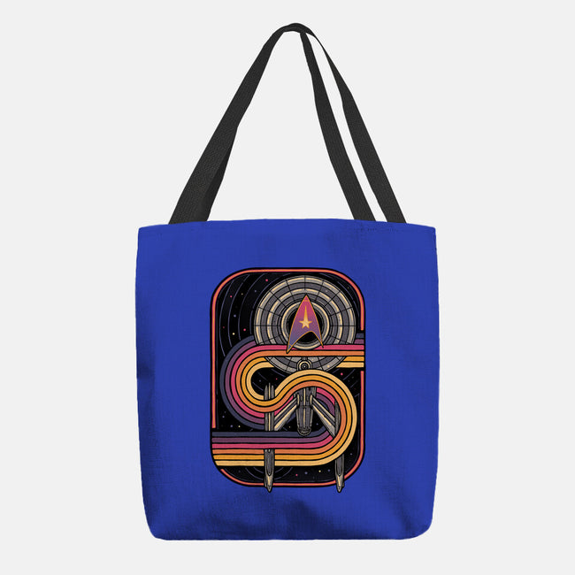 Retro Voyage-None-Basic Tote-Bag-glitchygorilla