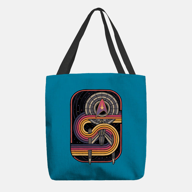 Retro Voyage-None-Basic Tote-Bag-glitchygorilla