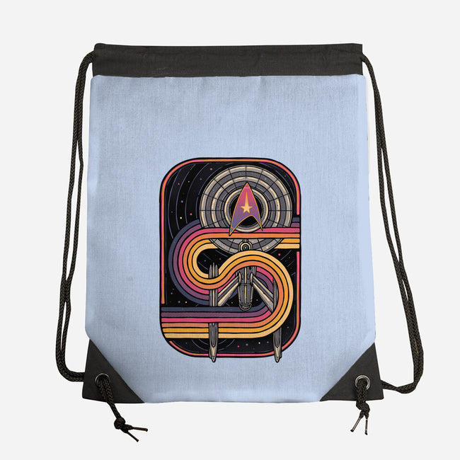 Retro Voyage-None-Drawstring-Bag-glitchygorilla