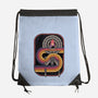 Retro Voyage-None-Drawstring-Bag-glitchygorilla