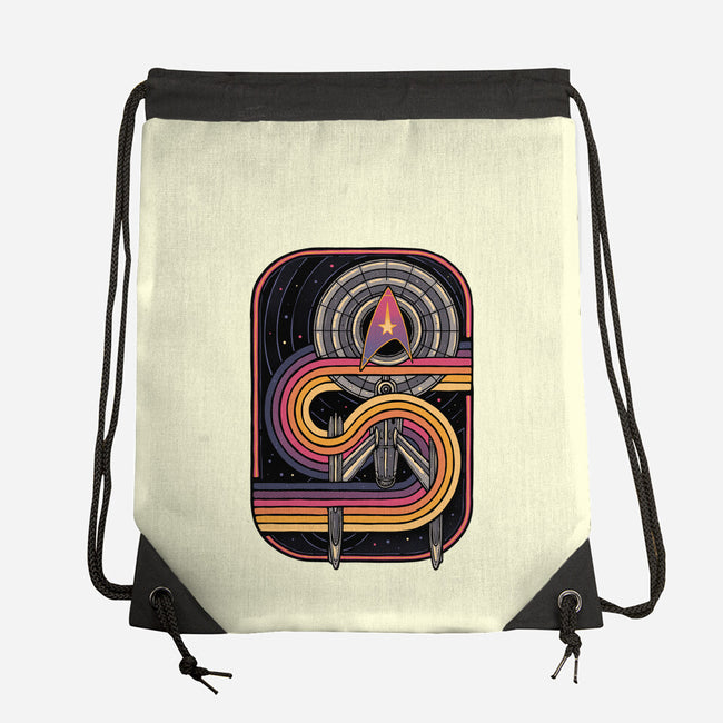 Retro Voyage-None-Drawstring-Bag-glitchygorilla
