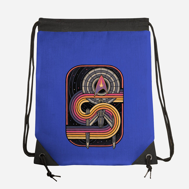 Retro Voyage-None-Drawstring-Bag-glitchygorilla