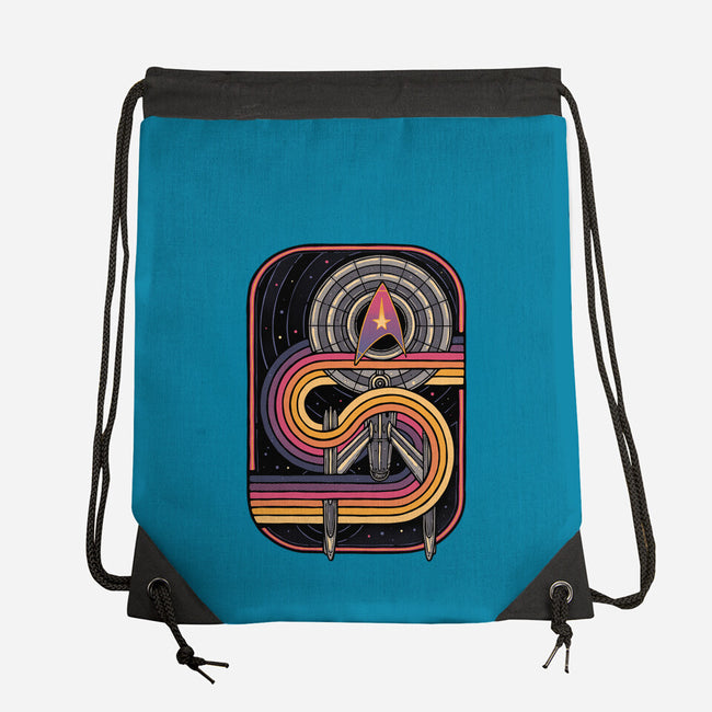 Retro Voyage-None-Drawstring-Bag-glitchygorilla