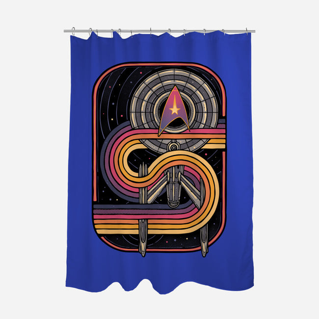 Retro Voyage-None-Polyester-Shower Curtain-glitchygorilla
