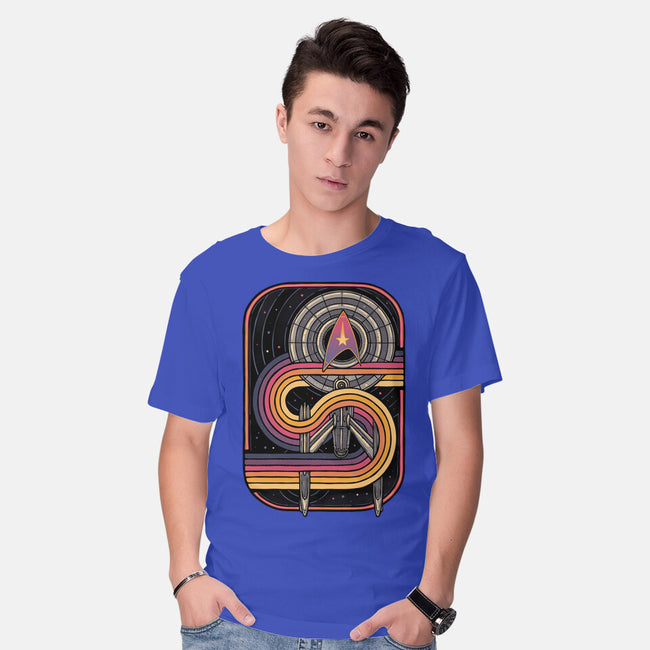 Retro Voyage-Mens-Basic-Tee-glitchygorilla