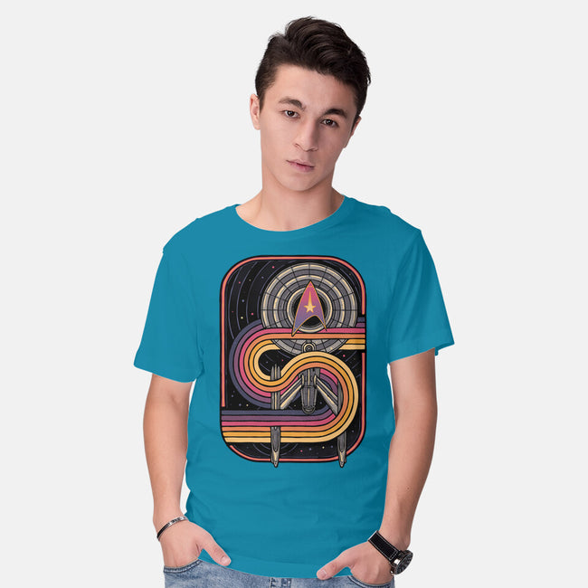 Retro Voyage-Mens-Basic-Tee-glitchygorilla