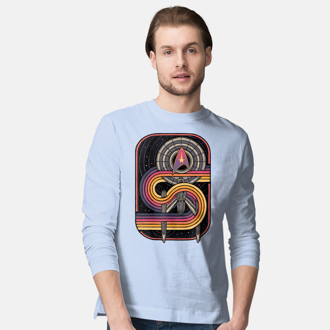 Retro Voyage-Mens-Long Sleeved-Tee-glitchygorilla