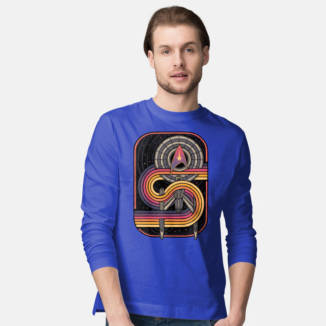 Retro Voyage-Mens-Long Sleeved-Tee-glitchygorilla