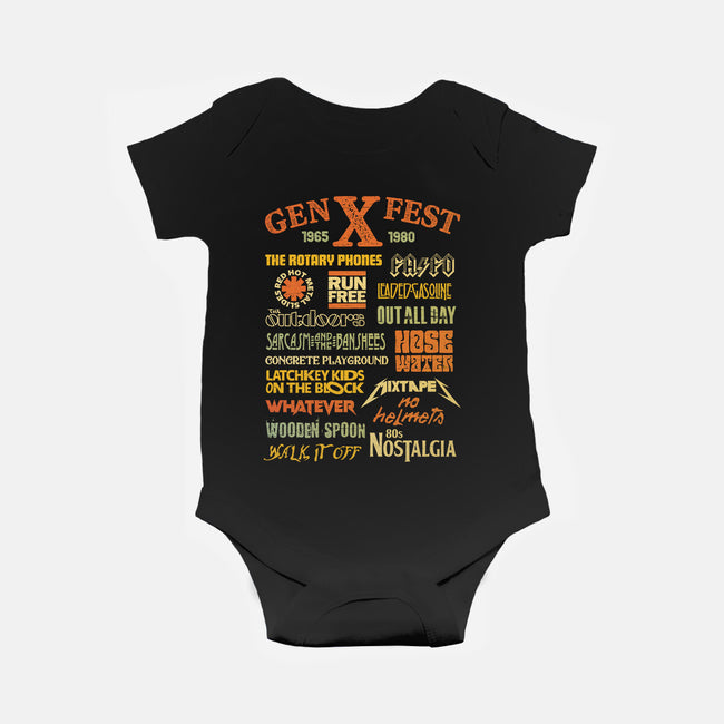 Gen X Fest-Baby-Basic-Onesie-kg07