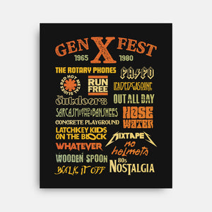 Gen X Fest-None-Stretched-Canvas-kg07