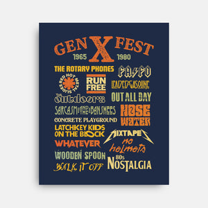 Gen X Fest-None-Stretched-Canvas-kg07