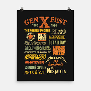 Gen X Fest-None-Matte-Poster-kg07