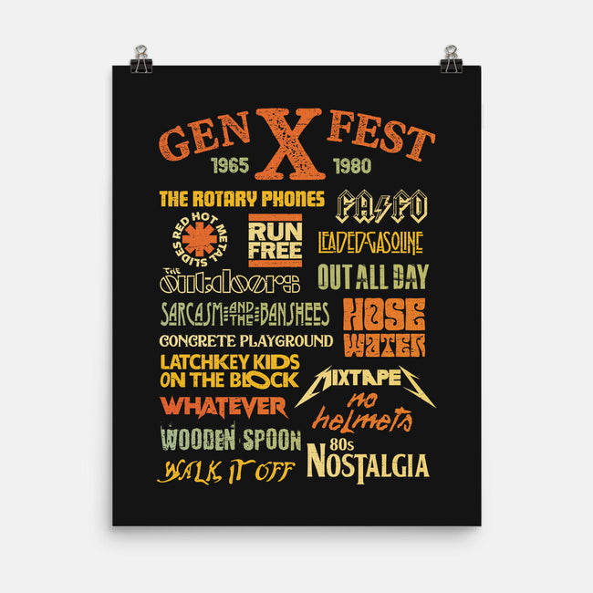 Gen X Fest-None-Matte-Poster-kg07