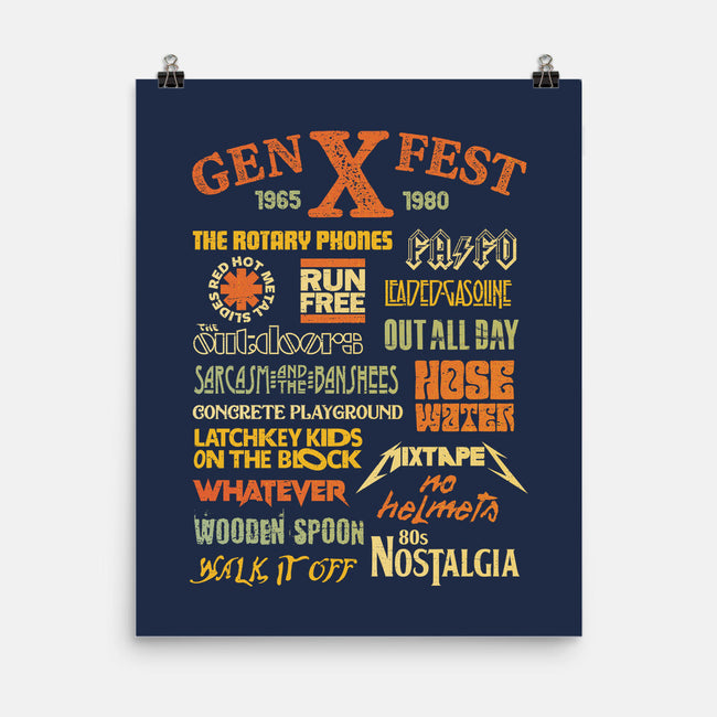 Gen X Fest-None-Matte-Poster-kg07