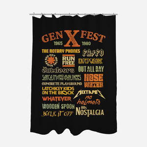 Gen X Fest-None-Polyester-Shower Curtain-kg07