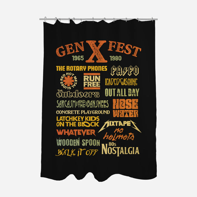 Gen X Fest-None-Polyester-Shower Curtain-kg07