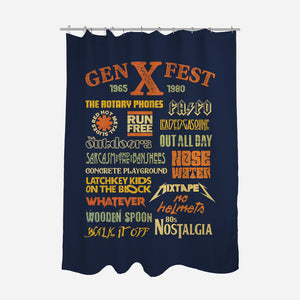 Gen X Fest-None-Polyester-Shower Curtain-kg07