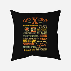 Gen X Fest-None-Removable Cover w Insert-Throw Pillow-kg07