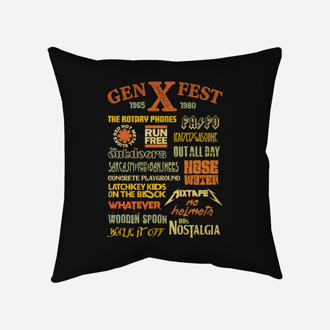 Gen X Fest-None-Removable Cover w Insert-Throw Pillow-kg07