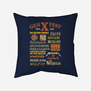 Gen X Fest-None-Removable Cover w Insert-Throw Pillow-kg07