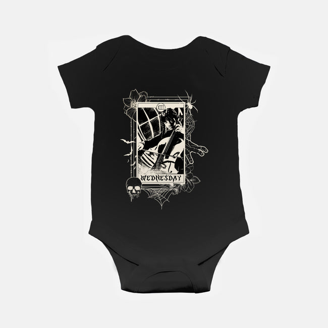 Wednesday Tarot-Baby-Basic-Onesie-fanfabio