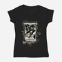 Wednesday Tarot-Womens-V-Neck-Tee-fanfabio