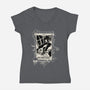 Wednesday Tarot-Womens-V-Neck-Tee-fanfabio