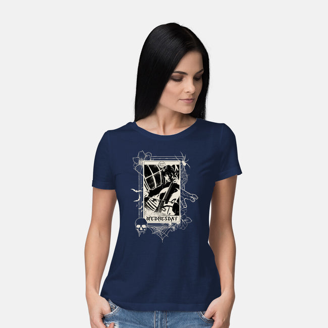 Wednesday Tarot-Womens-Basic-Tee-fanfabio