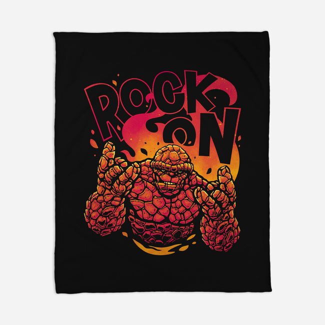 Rock On Thing-None-Fleece-Blanket-teesgeex