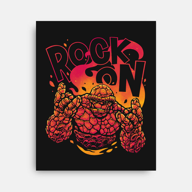 Rock On Thing-None-Stretched-Canvas-teesgeex