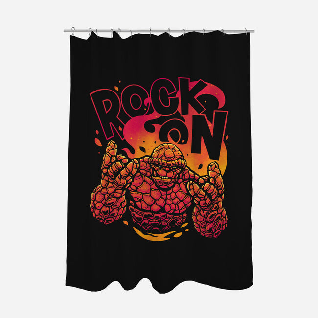 Rock On Thing-None-Polyester-Shower Curtain-teesgeex