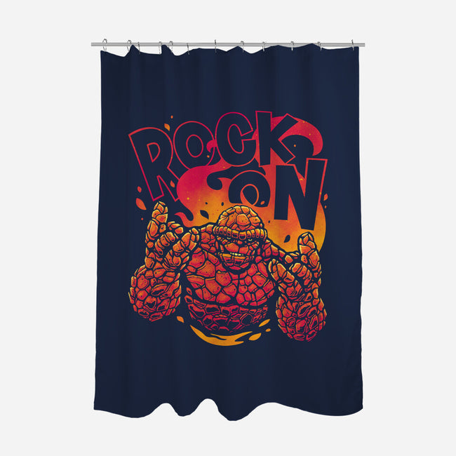 Rock On Thing-None-Polyester-Shower Curtain-teesgeex
