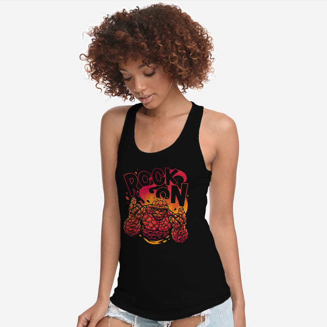 Rock On Thing-Womens-Racerback-Tank-teesgeex