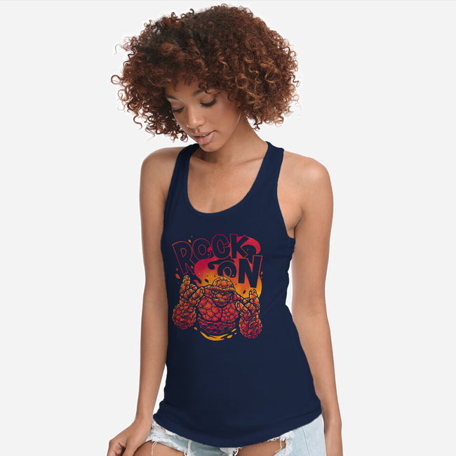 Rock On Thing-Womens-Racerback-Tank-teesgeex
