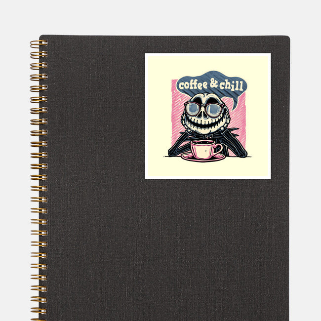 Coffee And Chill Day-None-Glossy-Sticker-glitchygorilla