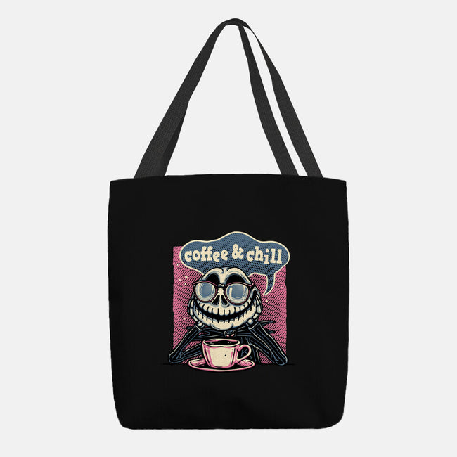 Coffee And Chill Day-None-Basic Tote-Bag-glitchygorilla