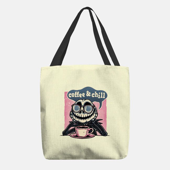 Coffee And Chill Day-None-Basic Tote-Bag-glitchygorilla