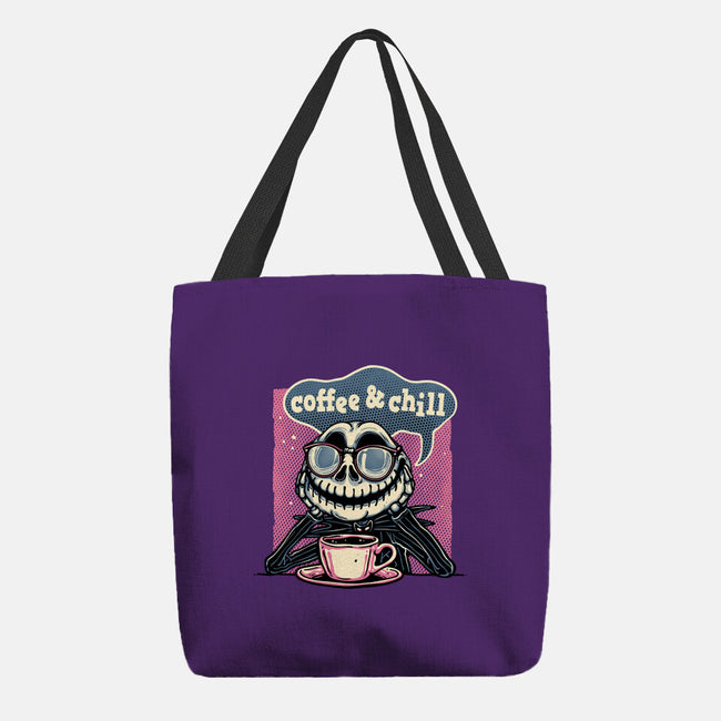 Coffee And Chill Day-None-Basic Tote-Bag-glitchygorilla