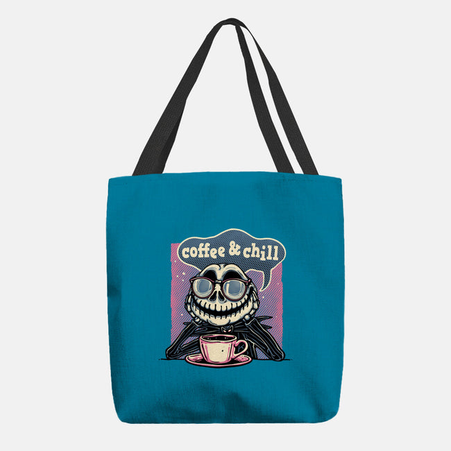 Coffee And Chill Day-None-Basic Tote-Bag-glitchygorilla