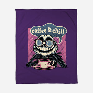 Coffee And Chill Day-None-Fleece-Blanket-glitchygorilla