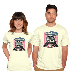 Coffee And Chill Day-Mens-Basic-Tee-glitchygorilla