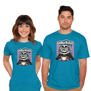 Coffee And Chill Day-Mens-Basic-Tee-glitchygorilla