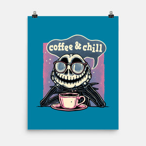 Coffee And Chill Day-None-Matte-Poster-glitchygorilla