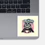 Coffee And Chill Day-None-Glossy-Sticker-glitchygorilla