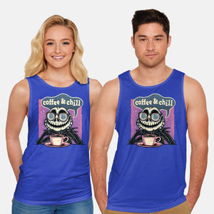 Coffee And Chill Day-Unisex-Basic-Tank-glitchygorilla