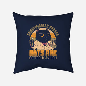 Cats Are Better-None-Removable Cover w Insert-Throw Pillow-Popnotic