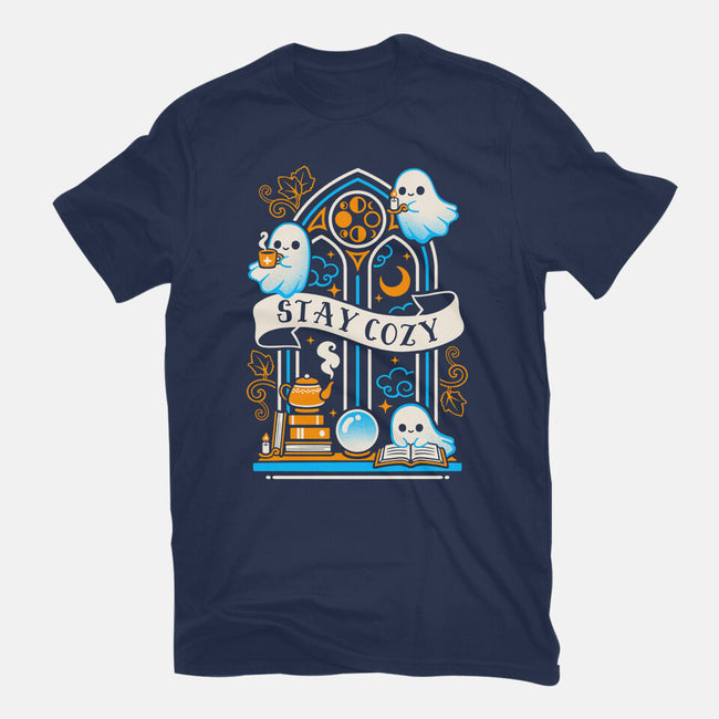 Stay Cozy And Spooky-Mens-Basic-Tee-NemiMakeit