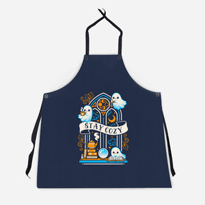 Stay Cozy And Spooky-Unisex-Kitchen-Apron-NemiMakeit