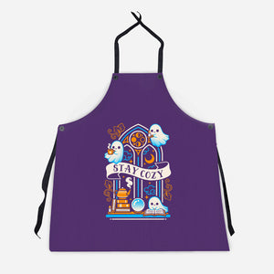 Stay Cozy And Spooky-Unisex-Kitchen-Apron-NemiMakeit
