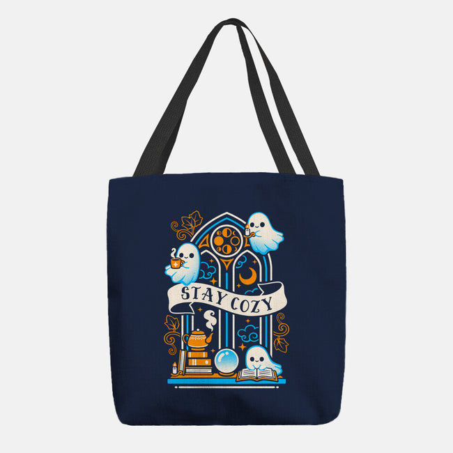 Stay Cozy And Spooky-None-Basic Tote-Bag-NemiMakeit